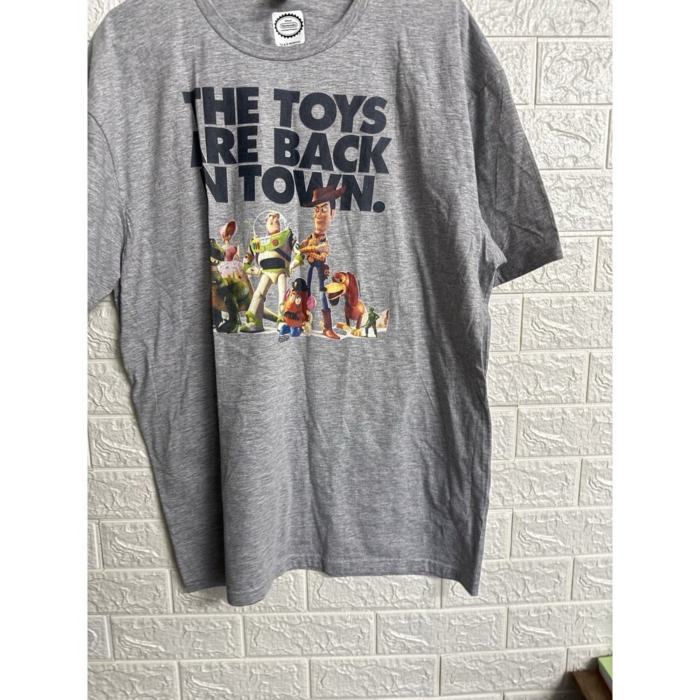 Nintendo Toy Story The Toys Are Back In Town T Shirt Gray Mens XL Gildan Soft